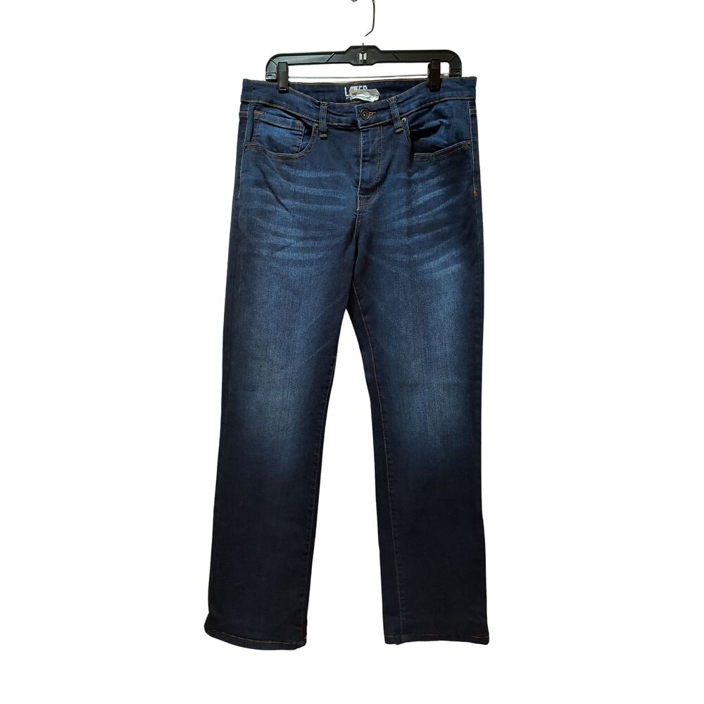 Lazer Straight Fit Jeans Men’s 33x31 Blue Stretch Denim Professionally Hemmed